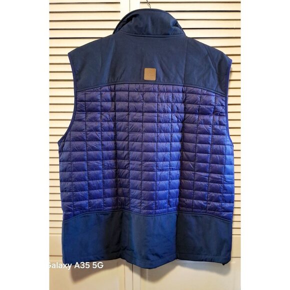 Little Donkey Andy Mens Quilted Insulated Outdoor Puffer Vest XXL Blue/Orange - Picture 2 of 11